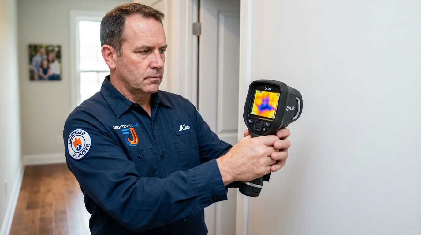 Thermal imaging leak detection by Johns Plumbing LLC in Carlyle
